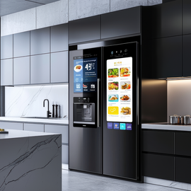 Voice-Controlled Smart French Door Fridge