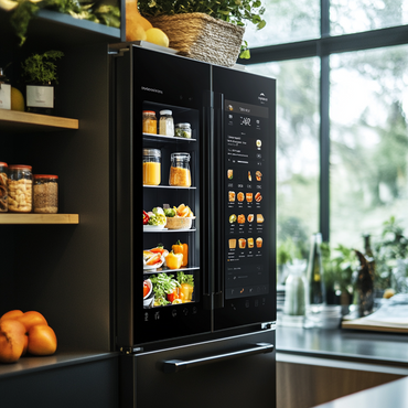 Touchscreen Smart Side-by-Side Refrigerator